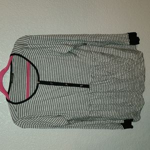 White Birch Black and Gray Long Sleeve Top